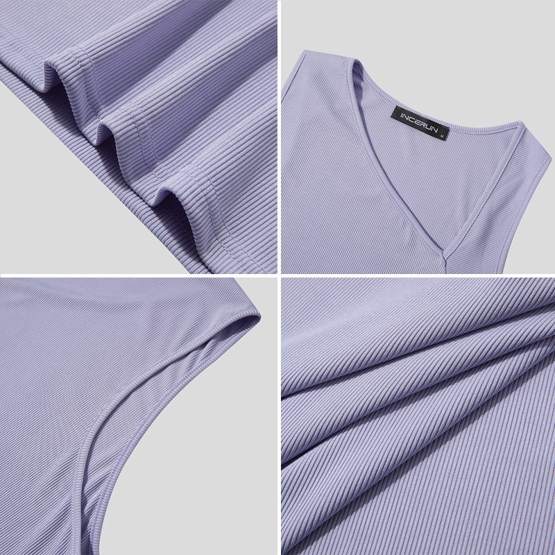 Áo thun ba lỗ màu sắc đơn giản cho nam