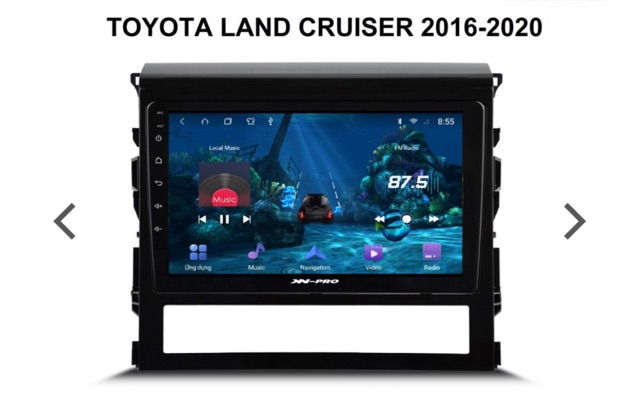 Mặt dưỡng Toyota Land Cruiser 2016 (9 inch)