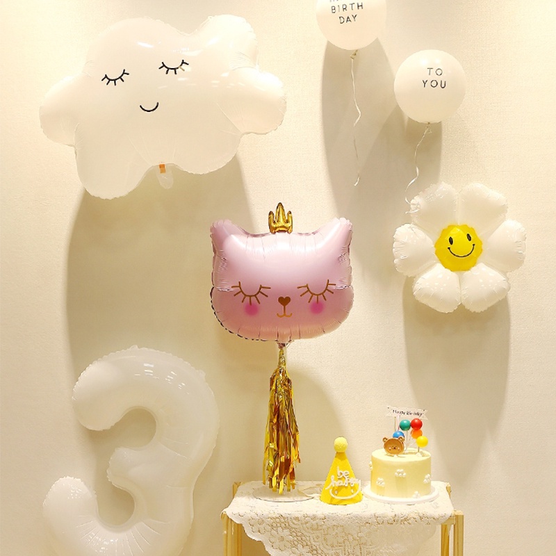 Bong Bóng Hình Gấu Hoạt Hình Dễ Thương Trang Trí Tiệc Sinh Nhật
