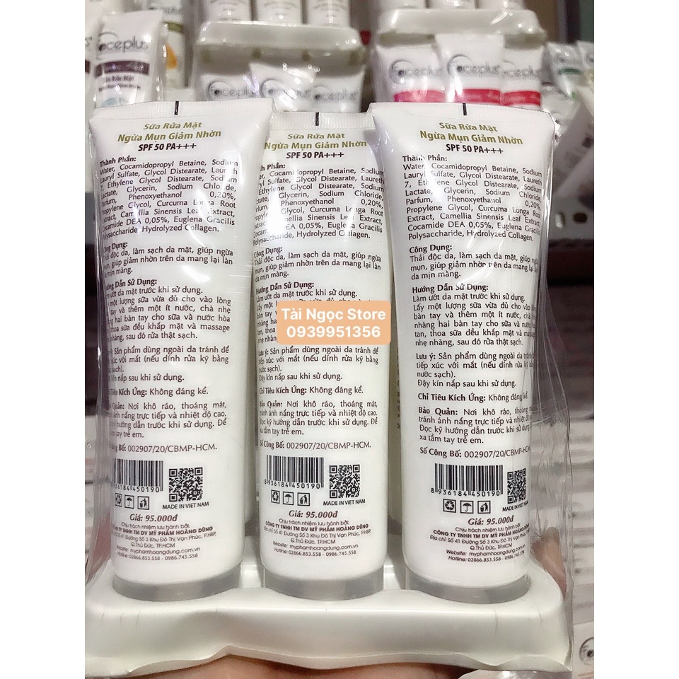 Sữa rửa mặt dưỡng mịn da - Se khít lỗ chân lông Collagen FacePlus+