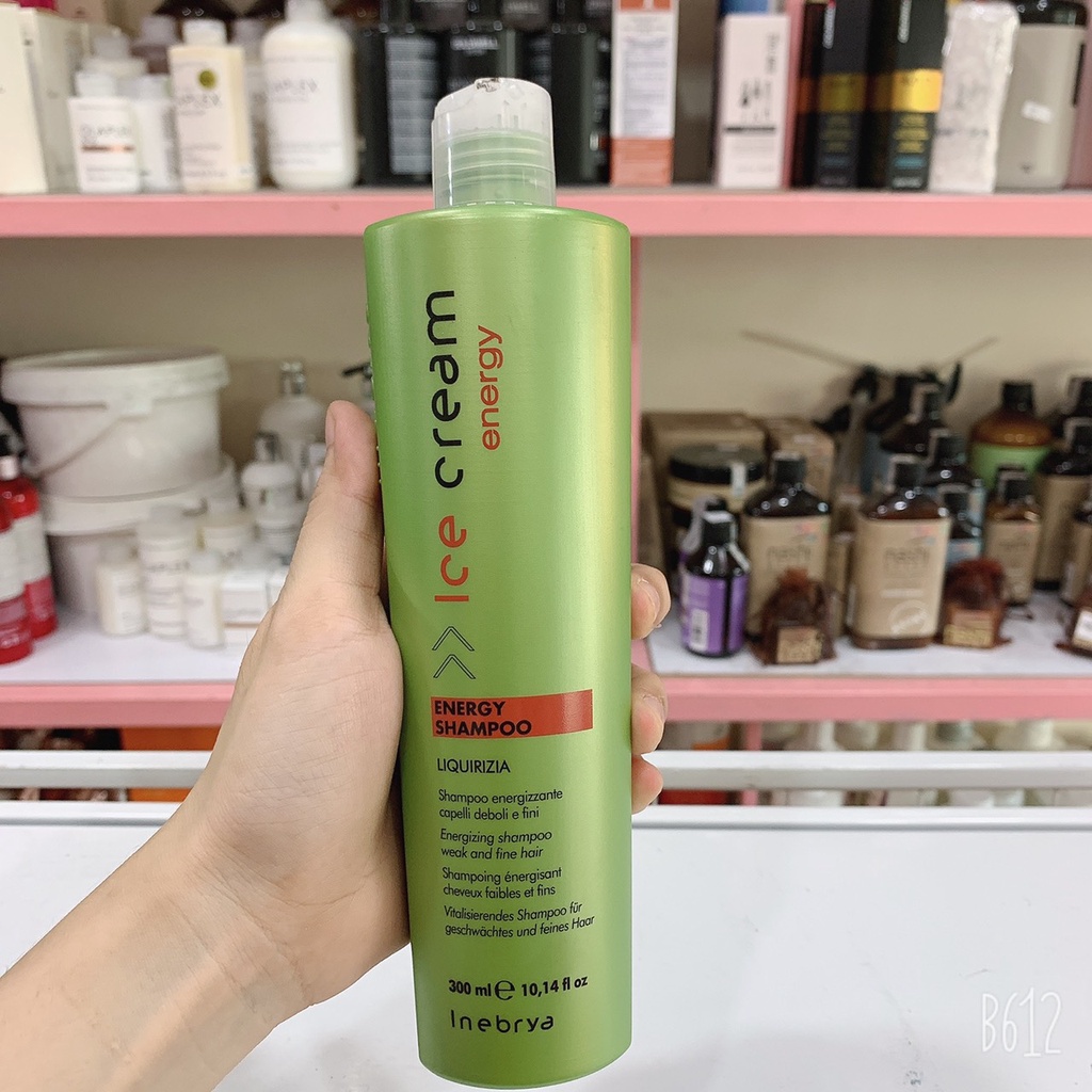 [Inebrya] Dầu gội chống rụng tóc Inebrya Energy - Anti Hair Loss Shampoo 300ml/ 1000ml (Hàng chính hãng)