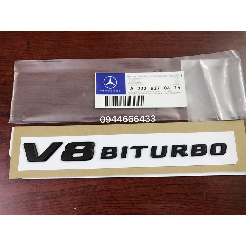 V8 biturbo Đen , tem v8 biturbo , v8