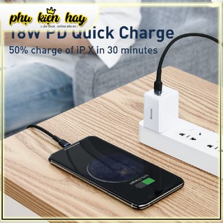 Cáp sạc nhanh iphone 18W Baseus