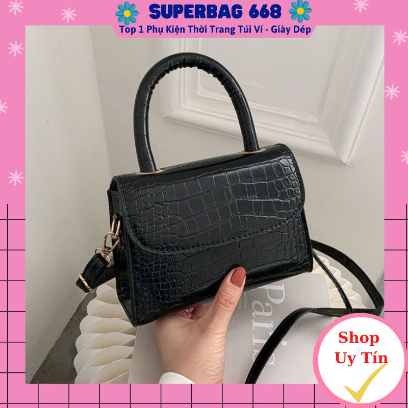 Túi xách nữ đeo chéo đẹp vân rắn đi chơi cao cấp Superbag 355