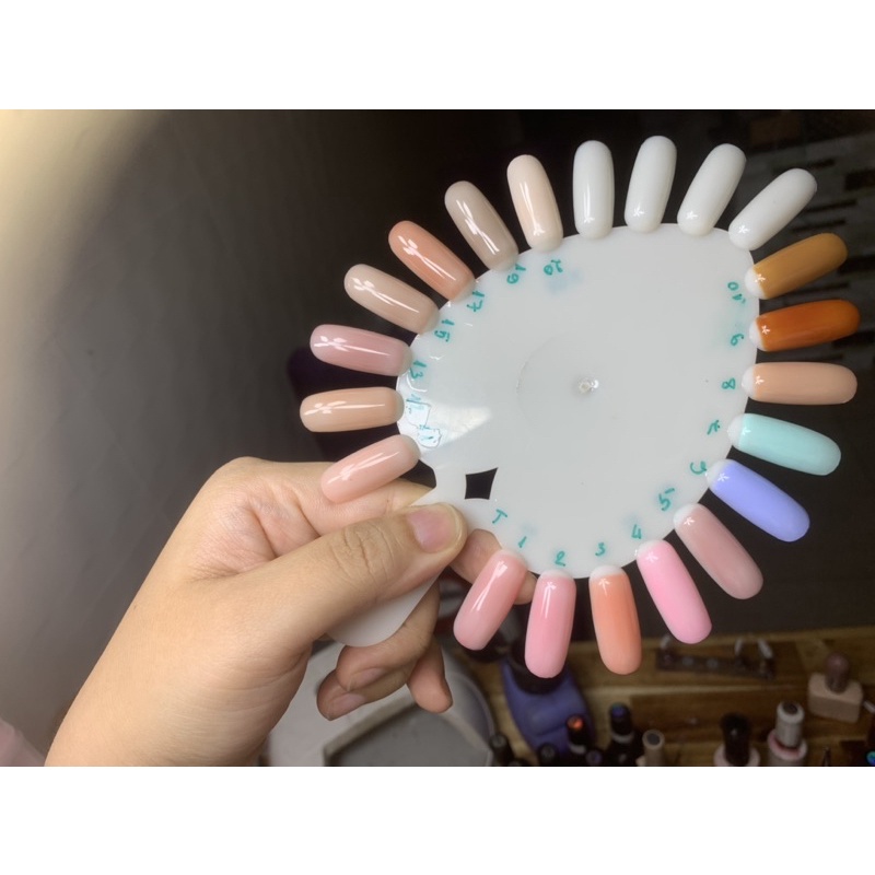 nailbox Nuna móng úp mây. inbox đổi màu. đính gấu nền mắt mèo