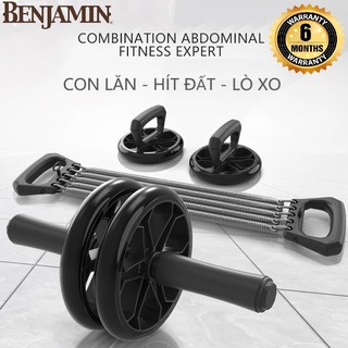 [Độc Quyền Shopee] COMBO Bộ Dụng Cụ Tập GYM Tại Nhà, Con Lăn Tập Bụng, Dụng Cụ Kéo Cơ Tay, Dụng Cụ Hít Đất