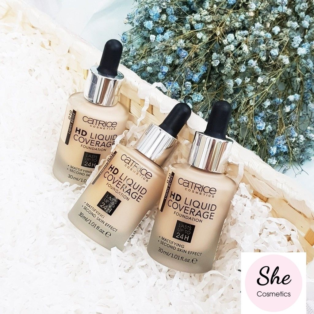 Kem nền kiềm dầu Catrice HD 24h Liquid Coverage Foundation che phủ tốt đủ tone | BigBuy360 - bigbuy360.vn