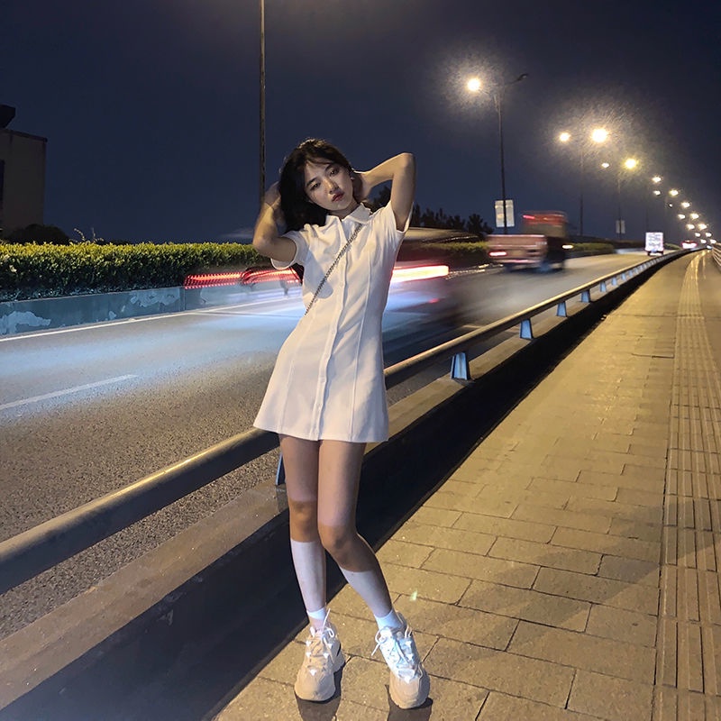 Đầm Polo Phong Cách Hàn Quốc Trẻ Trung Cho Nữ đầm bầu váy nữ váy bé gái váy dài chân váy dài váy nữ chân váy dài