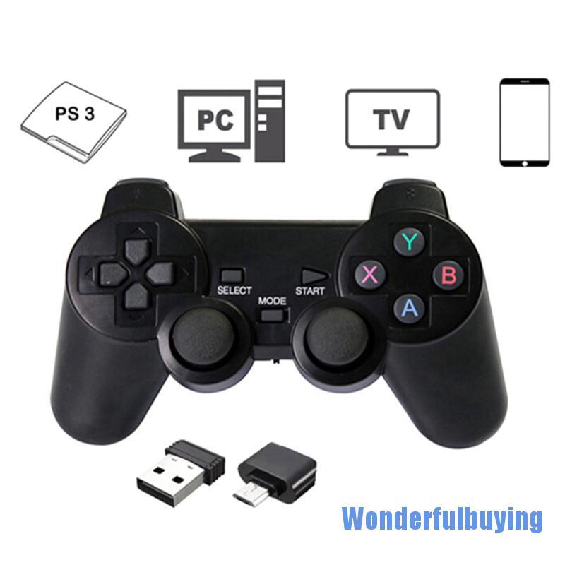 Tay Cầm Chơi Game Không Dây 2.4ghz Cho Ps3 Pc Tv Box