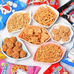 [Combo 5 gói] Snack mix nhiều vị Doremon/ Elsa cho bé, đồ ăn vặt bimbim ngon rẻ