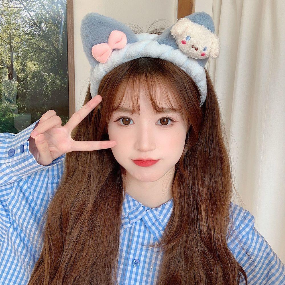 Băng Đô Tai Mèo Kuromi Melody Hoạt Hình Cho Nữ