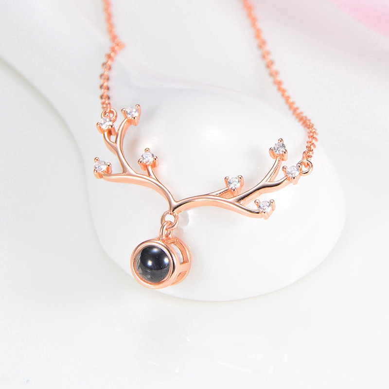 [Mã FASHIONCB232 hoàn tối đa 15K xu đơn 50K] Vòng cổ Bạc 925 hình gạc sừng thời trang cho nữ | BigBuy360 - bigbuy360.vn