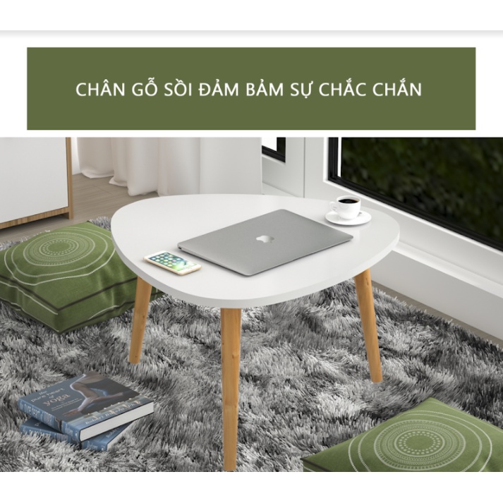 Bàn trà bệt tam giác, bàn cafe IGA mini phong cách vintage chính hãng - GP77