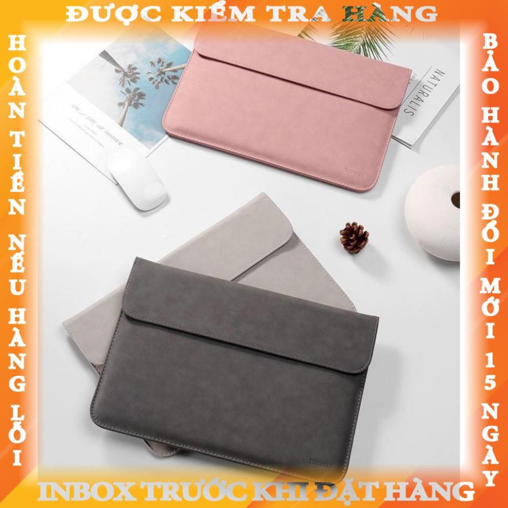 Bao da chống sốc cao cấp cho macbook, laptop, surface pro, hp envy, dell xps kèm ví đựng phụ kiện khongbit