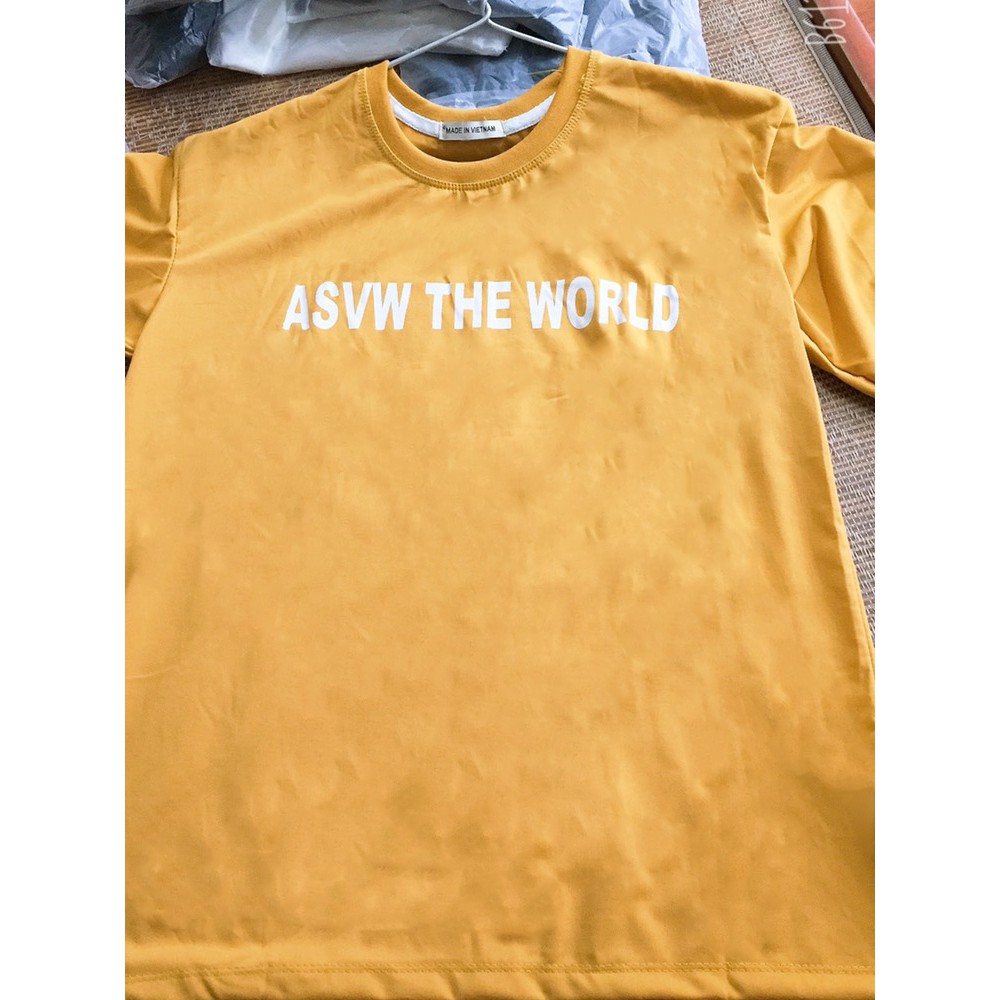 [FreeShip50K] Áo Thun Đôi Nam Nữ ASW   Tặng Kèm Gương Mini Siêu Xinh