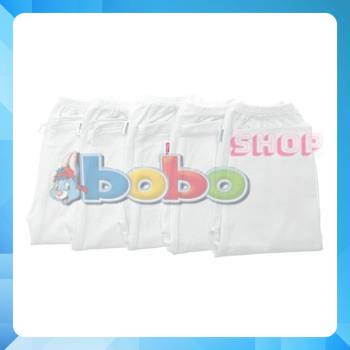 Set 5 Quần Dài Cotton Trắng Bosinis Cho Bé