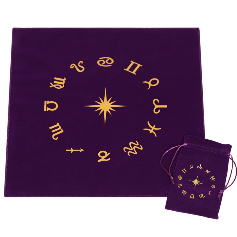 [PC] Thẻ Bài Tarot Khăn Trải Bàn Bó Hoa Bằng Vải Altar Cho Túi Couns