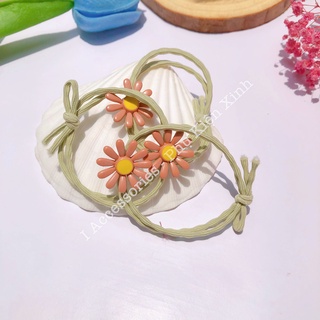 Dây Buộc Tóc Cột Tóc Nữ Hoa Cúc Siêu Dễ Thương I ACCESSORIES