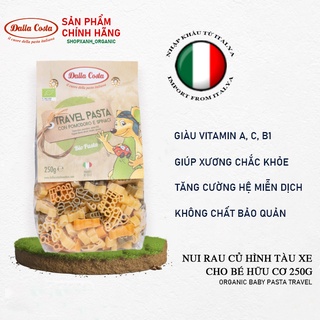 [Bé ăn dặm] Nui Rau Củ Cho Bé Hữu Cơ Hình Thú, Hình Tàu Xe 250g Dalla Costa - Bữa Ăn Dinh Dưỡng