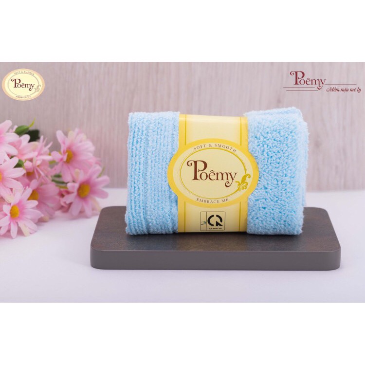 Combo 2 Khăn cho trẻ sơ sinh  Poemy - kích thước 20x21 cm