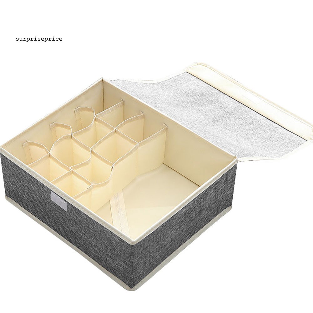 Hộp Đựng Đồ Lót Nhiều Ngăn Bằng Nhựa Cho Tủ Đồ