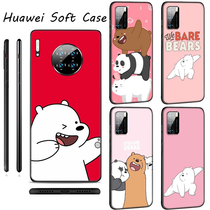 Ốp điện thoại mềm hình We Bare Bears LU117 cho Huawei P20 P10 P9 P8 Lite Mini Pro 2017 2016 2015 P20Pro P10Lite P8Lite
