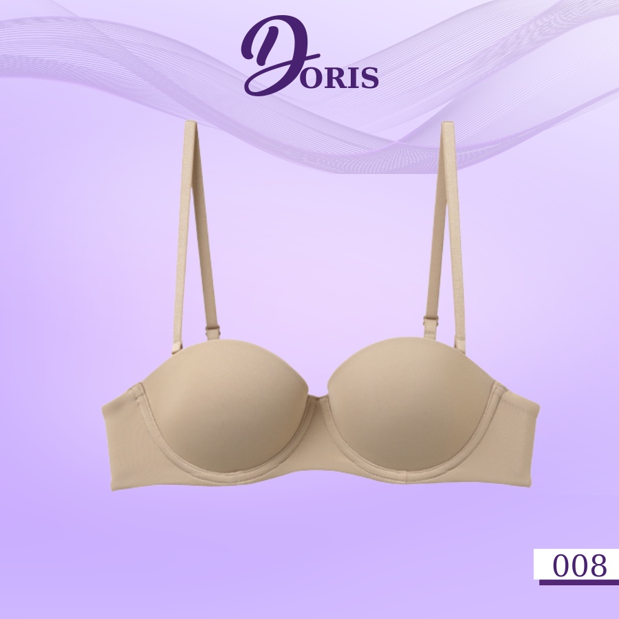 Áo ngực su đúc cúp ngang có gọng nâng ngực tạo khe quyến rũ DORIS 008