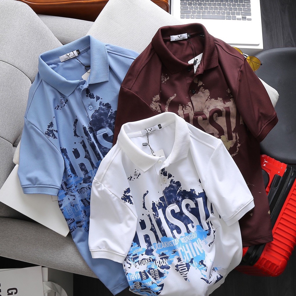 Áo thun POLO  Nam trơn cổ trụ Hàn Quốc,thun cao cấp from chuẩn, thiết kế phong cách sang trọng- áo thun polo nam