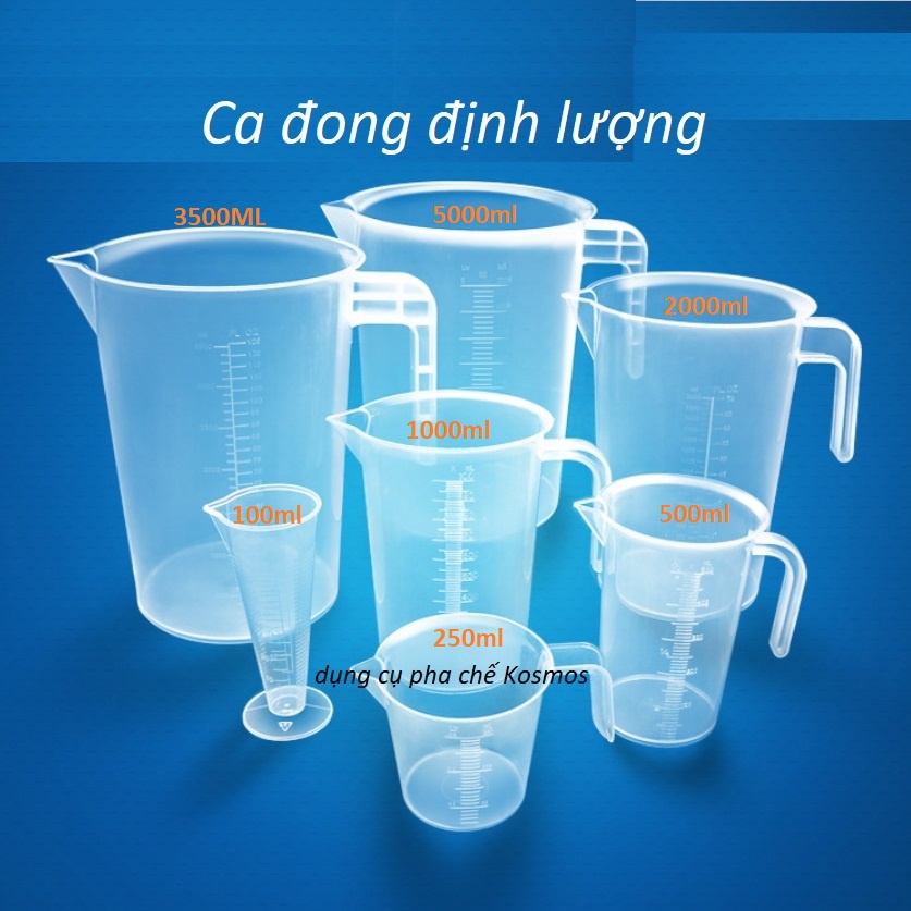 Ca Ly đong định lượng 1000ml - 2000ml làm bánh, pha chế (chất dày, bền, đẹp)