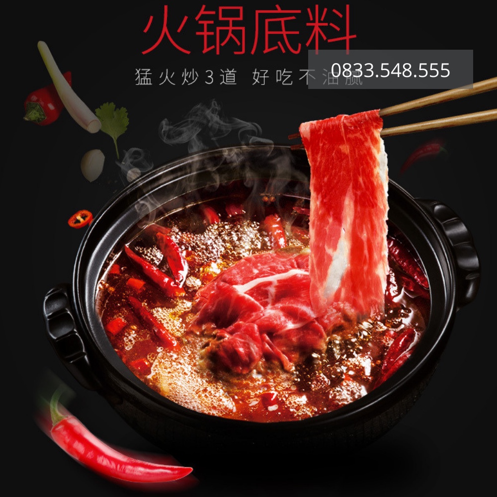 Gia vị lẩu Haidilao Tứ Xuyên, nước lẩu cô đặc cay tê SIÊU NGON cho nhà hàng size 500g