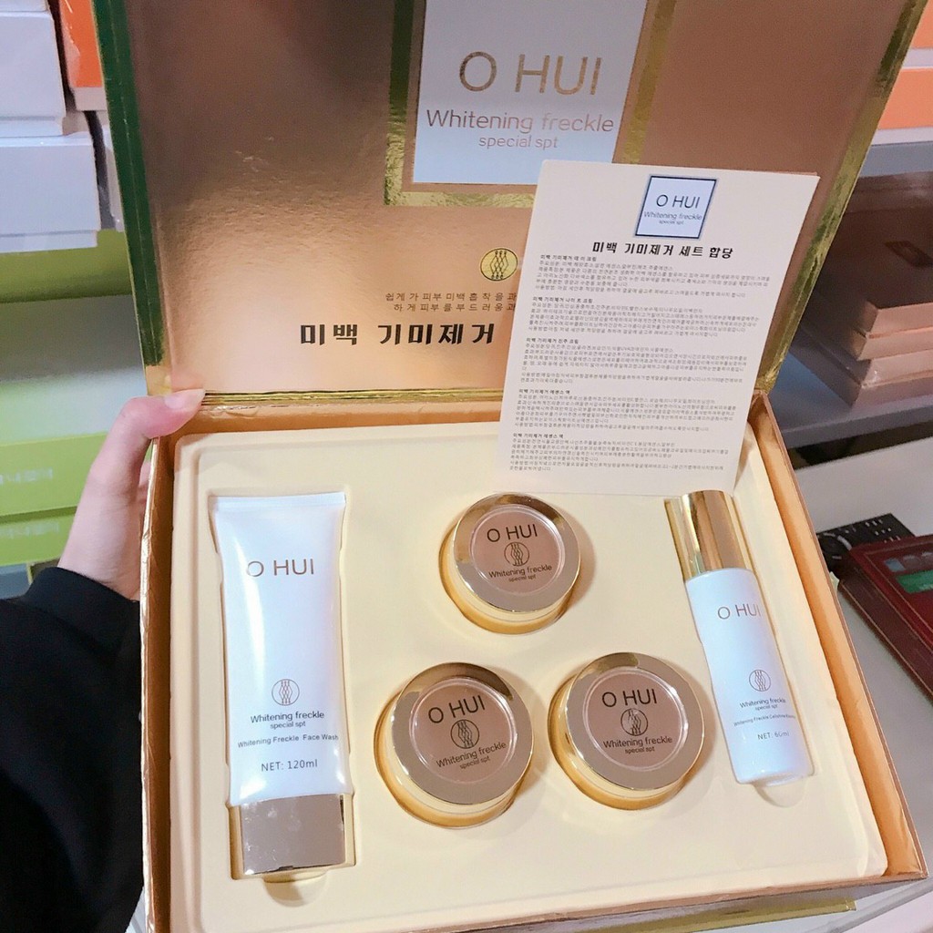 Bộ mỹ phẩm OHUI WHITENING FRECKLE cao cấp Hàn Quốc