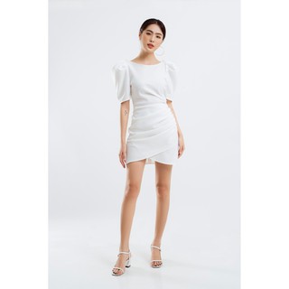 ĐẦM CỔ TRÒN NHÚN EO EDINI - D1232