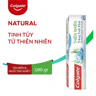 Kem đánh răng ngừa sâu răng Colgate THIÊN NHIÊN Trắng Tinh Khôi từ Tảo biển và Muối Tinh Khiết 180g