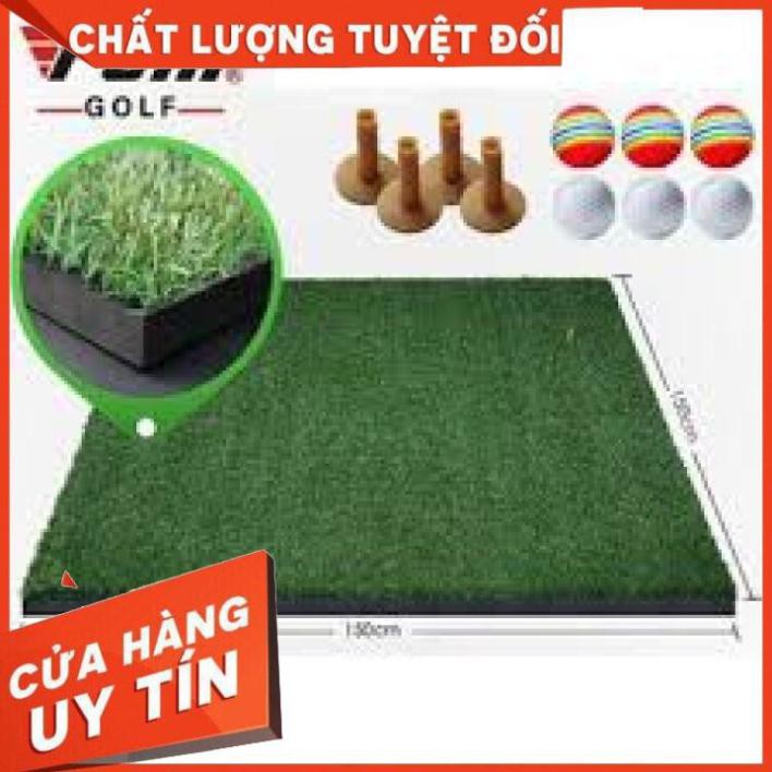 Thảm golf, Thảm Swing 120x 120 ( tặng 4tee, 6 bóng)