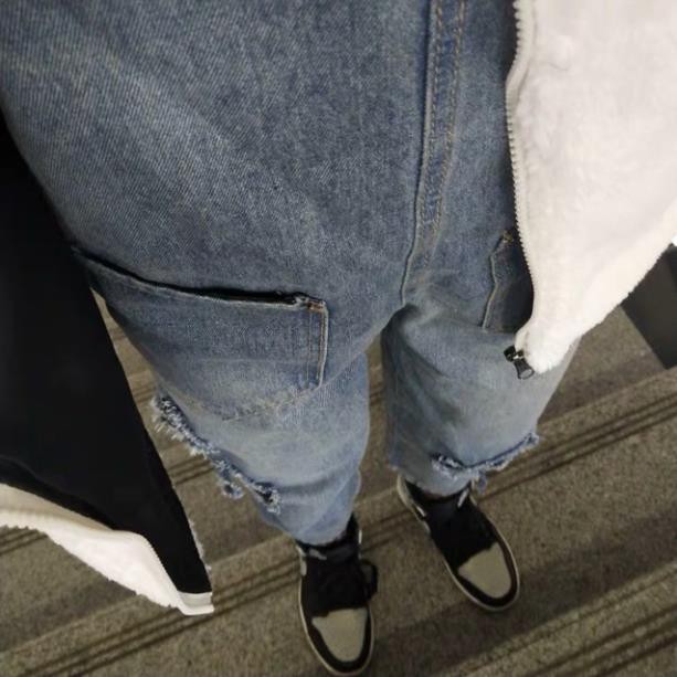 quần yếm ulzzang quần yếm jean lửng rộng ống suông quần yếm bò jeans kiểu hàn quốc xịn | BigBuy360 - bigbuy360.vn