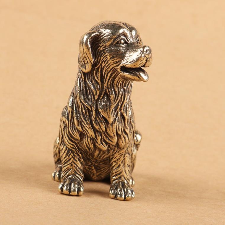 Tượng Đồng Chú Chó Golden Ngồi, Đem Lại Sự May Mắn Tài Lộc cho Người tuổi Tuất, Vật Phẩm Trưng Bày