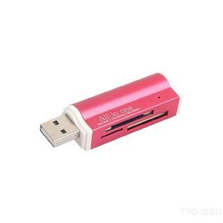 All-in-1 USB 2.0 Memory Card Reader for Micro MS (m2), MS Duo/MS PRO Duo, SD/MMC/SDHC/DC, Micro SD/T-Flash