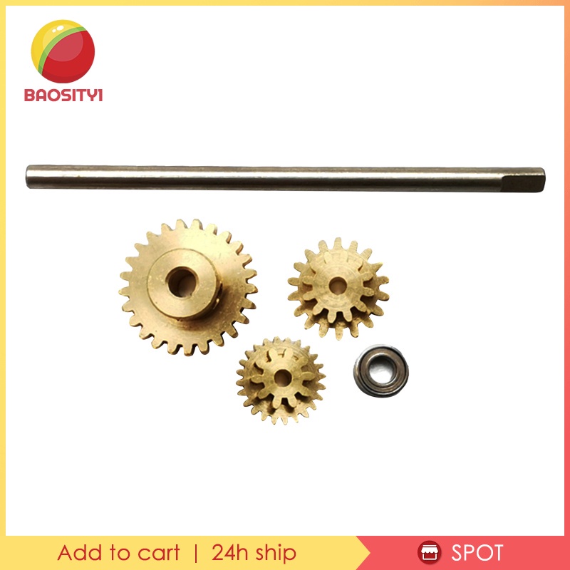 Bộ 3 Bánh Răng Hợp Kim 1 / 10 19T 24T 26T Cho WPL D12 RC DIY