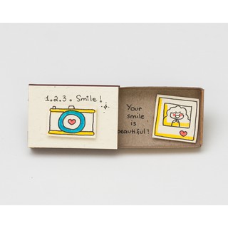 Thiệp Tình Bạn Hộp Diêm Camera You look beautiful together OT009