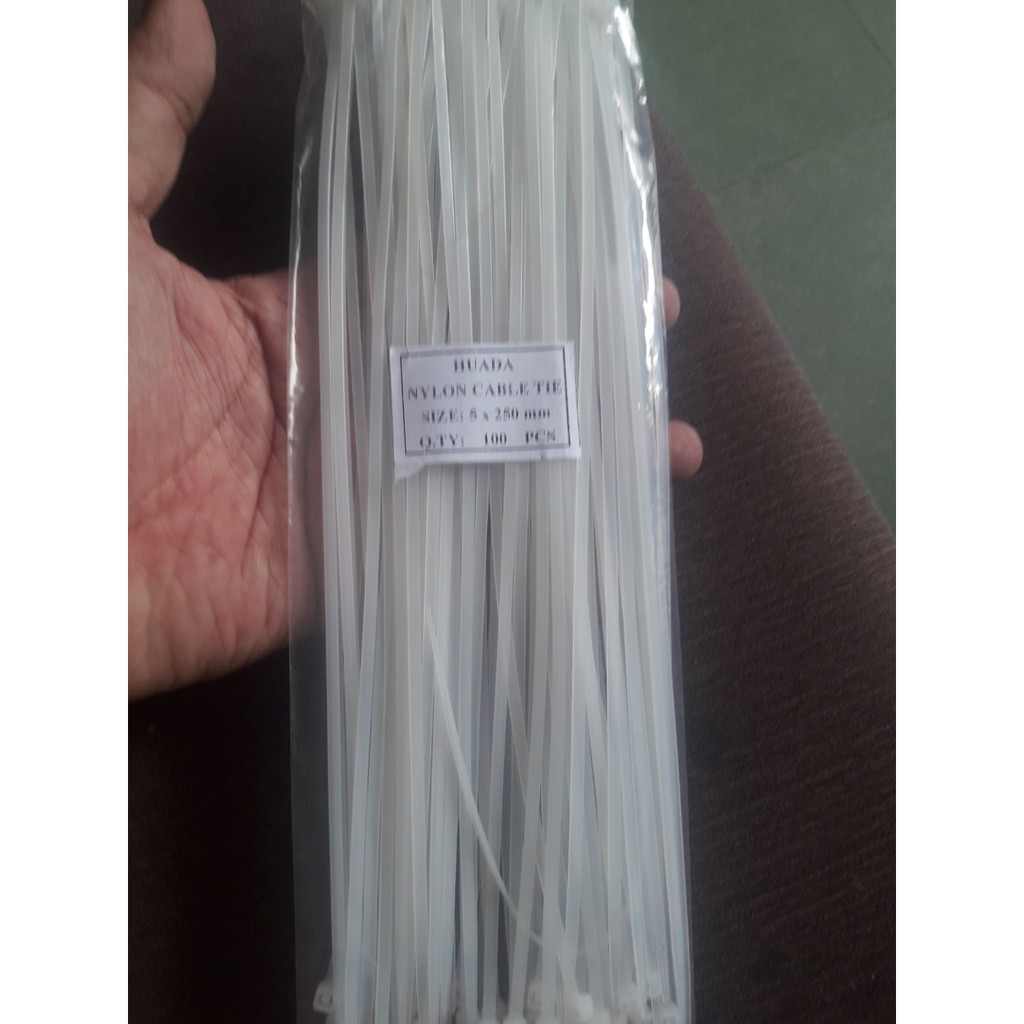 Dây rút 2,5 tấc - dây rút 25 cm - dây thít 100pcs thực 80 đến 90 sợi