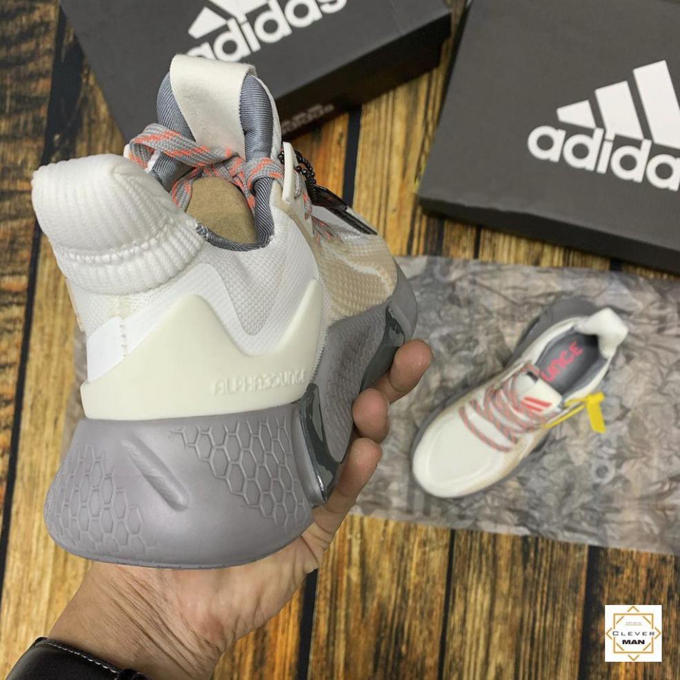 (FREESHIP+FULLBOX) Giày thể thao sneakers ALPHABOUNCE 2020 instinct M cream màu kem đế xám