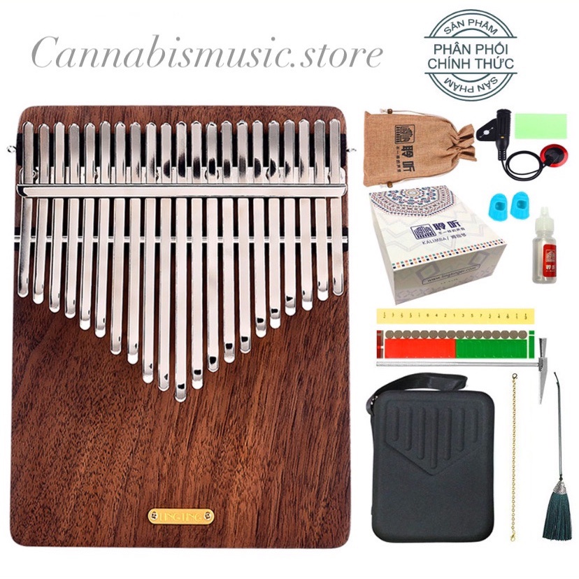 Đàn Kalimba LingTing 21 Phím LT-K21W  - Full Phụ kiện