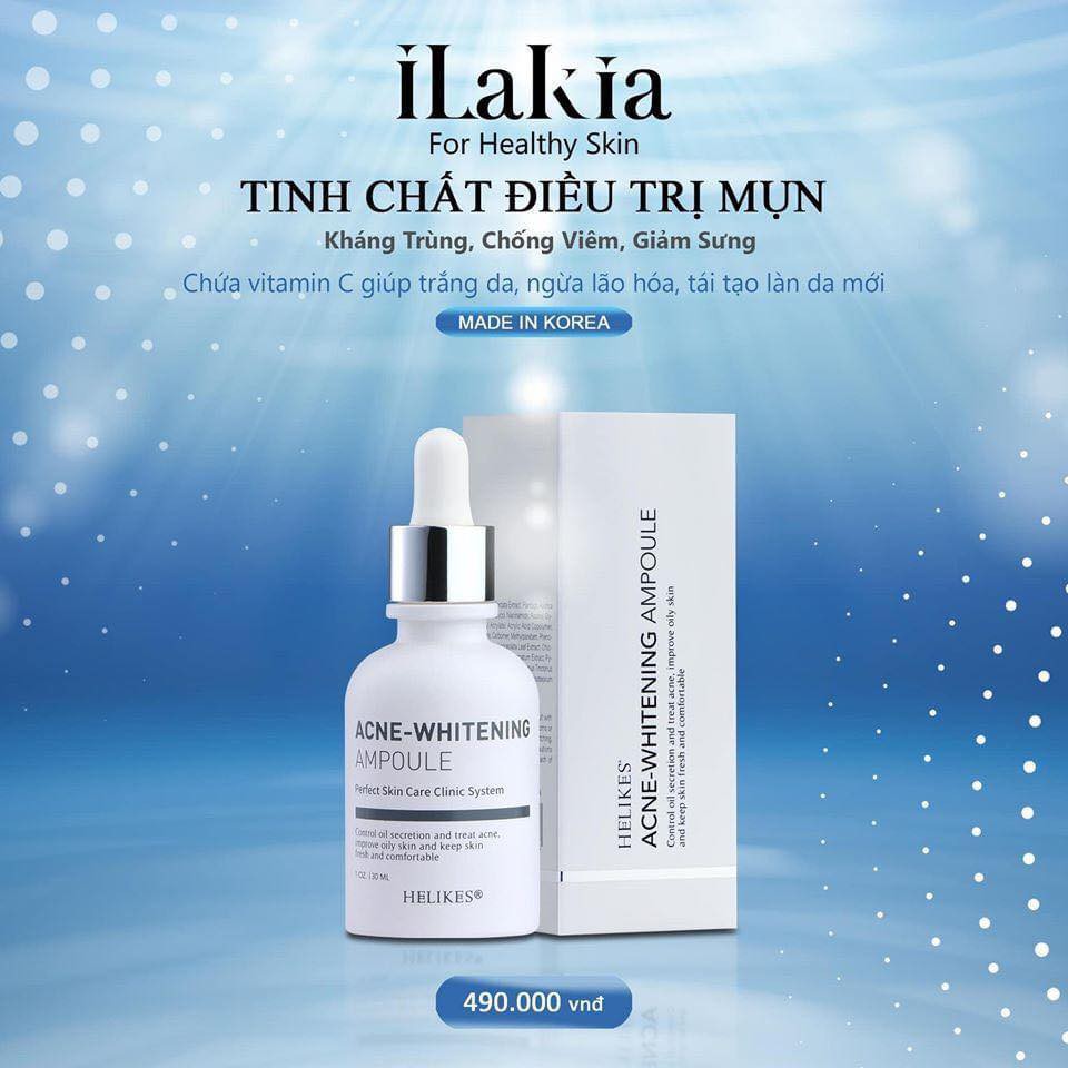 SERUM MỤN HELIKES ILAKIA 30ML CHÍNH HÃNG - TẠM BIỆT 7 THỂ MỤN CỨNG ĐẦU - 6477