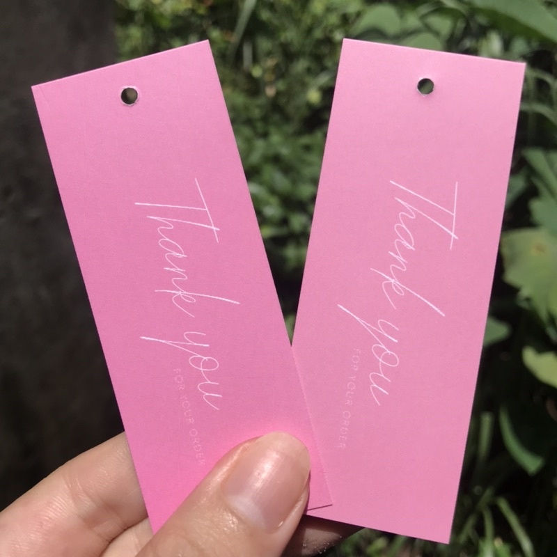 Mác quần áo combo 100 mác + 100 Dây Treo Thẻ Bài - Dây Dù Xâu Tag (Mác) Quần Áo