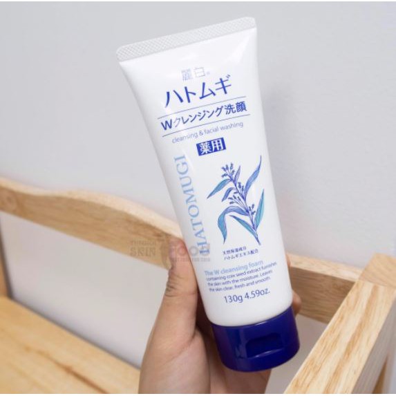 Sữa Rửa Mặt Tẩy Trang Và Làm Sáng Da Hatomugi Cleansing & Facial Washing 130g | BigBuy360 - bigbuy360.vn