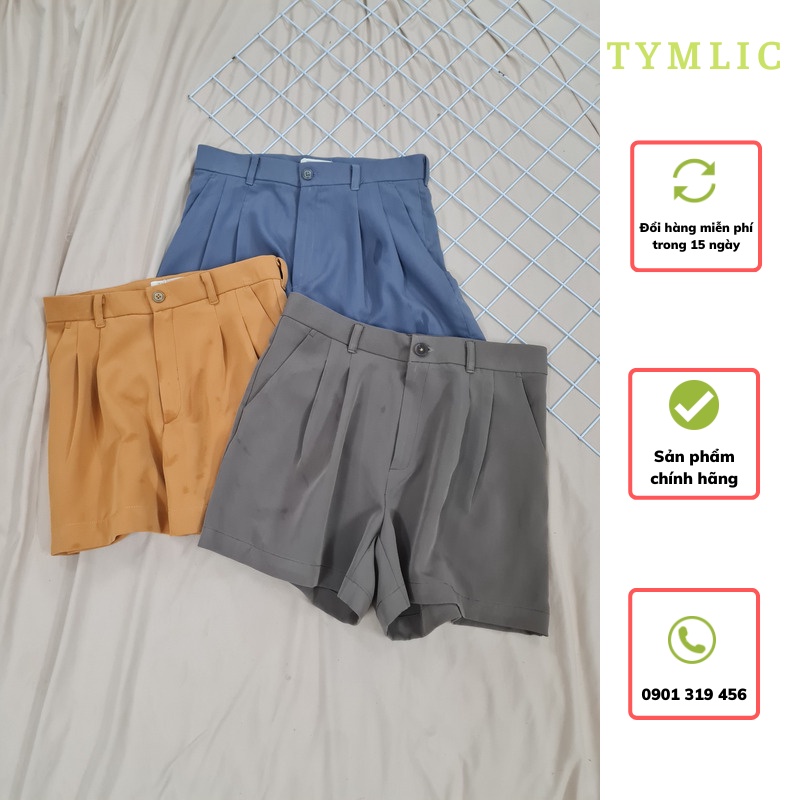 Quần Short Đùi Vải Tây Nhiều Màu TYMLIC