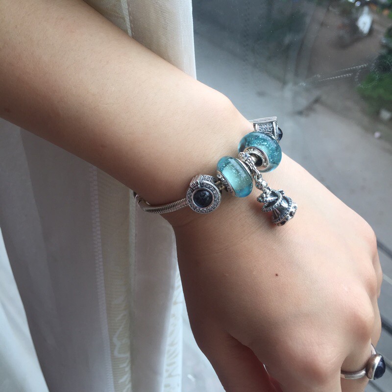 Charm treo công chúa Lọ Lem Cindrella và charm treo lâu đài tiên Tinker Bell