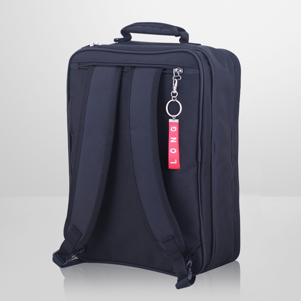 Cặp laptop, cặp laptop 14 inch đa năng, cặp đa năng có quai đeo balo, dây đeo chéo Kim Long KL14 đen | BigBuy360 - bigbuy360.vn