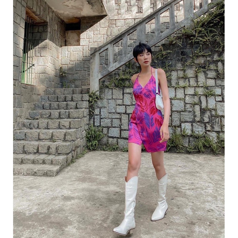 CARRÉ FLORAL DRESS - Váy Voan Hoa