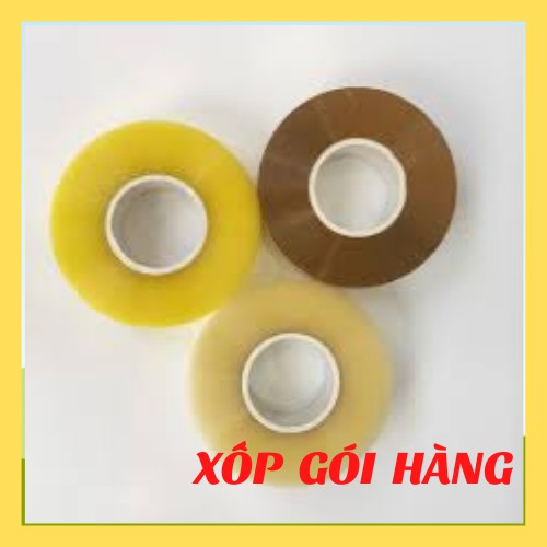 [HÀNG CAO CẤP LOẠI 1-RẺ NHẤT SHOPEE] Băng dính,băng keo lõi nhựa mỏng 0,4kg/cuộn (trắng trong,vàng chanh,nâu đục)